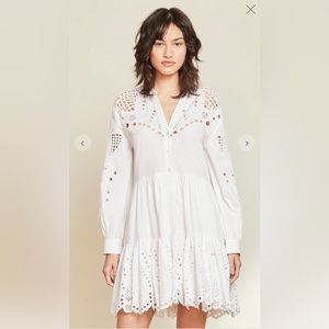 NWT VERONICA BEARD ARIANA EYELET DRESS SZ 0